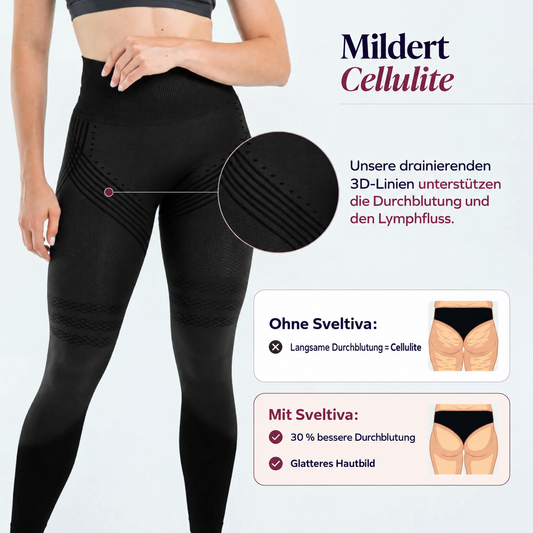 Sveltiva™ ContourFit - 3D-gestrickte Konturleggings mit hohem Bund