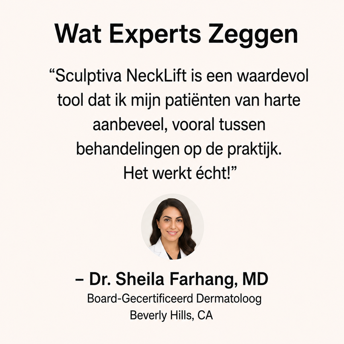 Sculptiva NeckLift - LED Hals & Kinn Behandlung