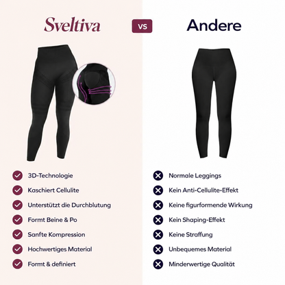 Sveltiva™ ContourFit - 3D-gestrickte Konturleggings mit hohem Bund