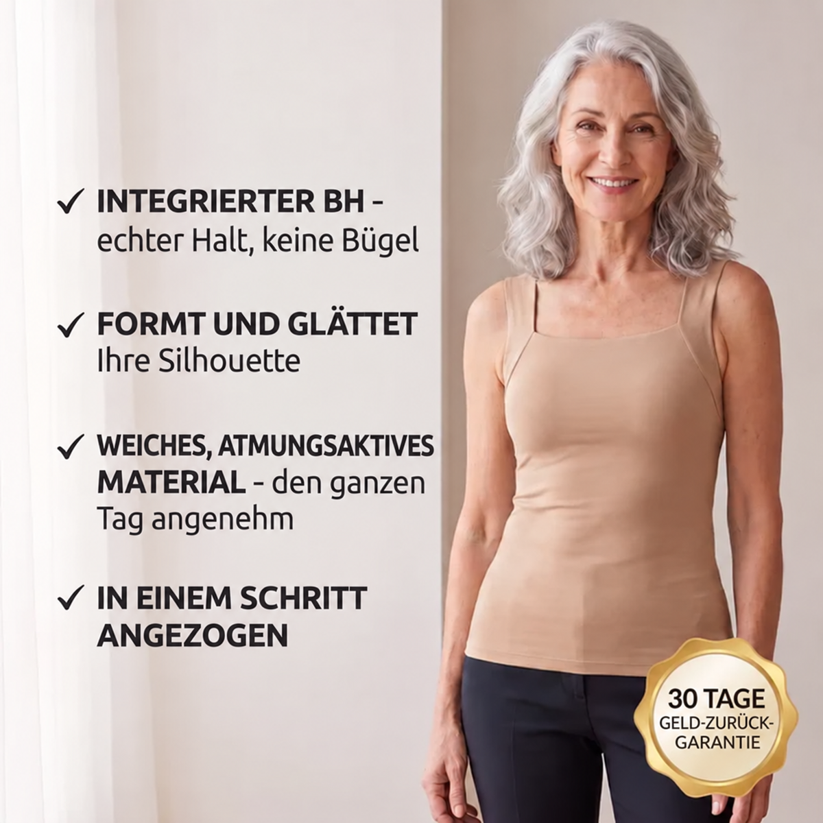 Silhoeva™ SmoothTank - Nahtloses Tanktop mit integriertem BH