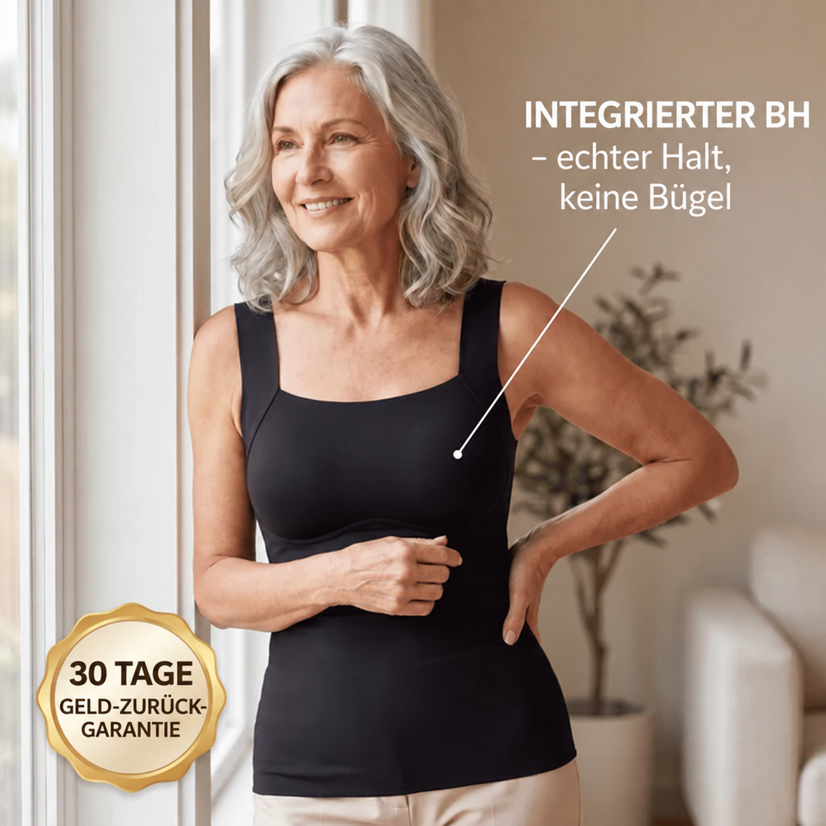 Silhoeva™ SmoothTank - Nahtloses Tanktop mit integriertem BH